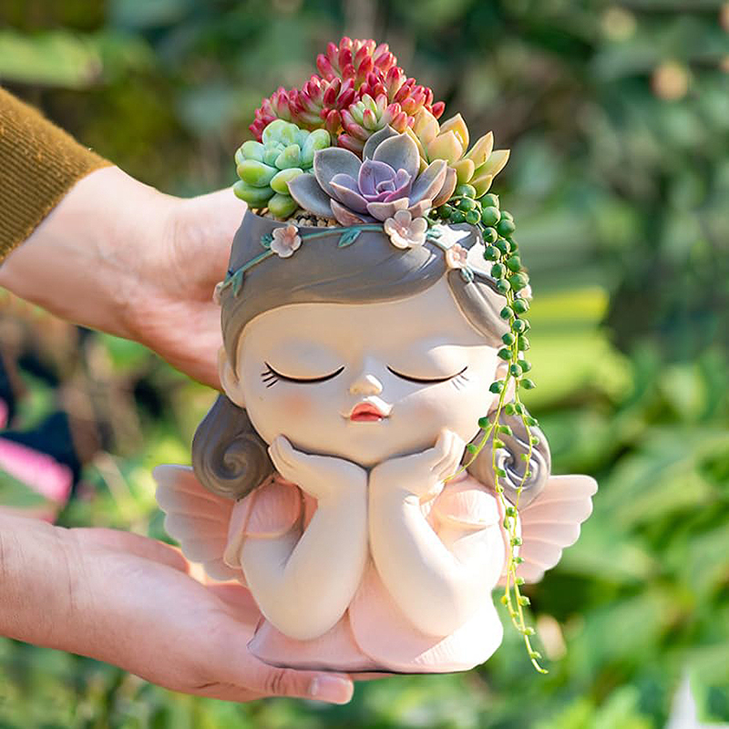 Gardening Tools Cute - 7 inch Cute Angel Girl Face