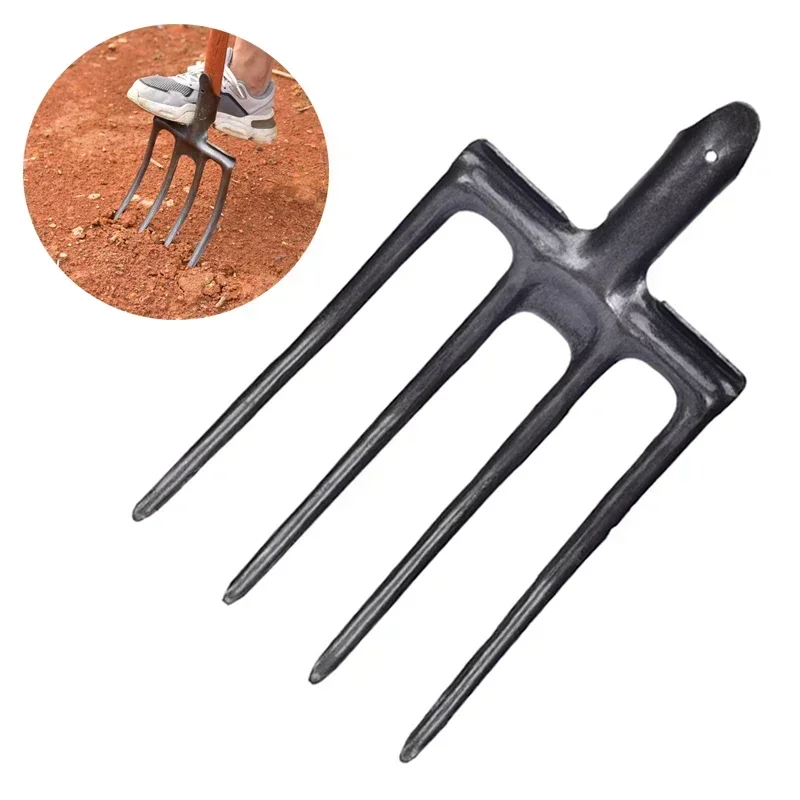 Spade Digging Fork - 1Pcs Agricultural Digging Fork 4-Tine Carbon