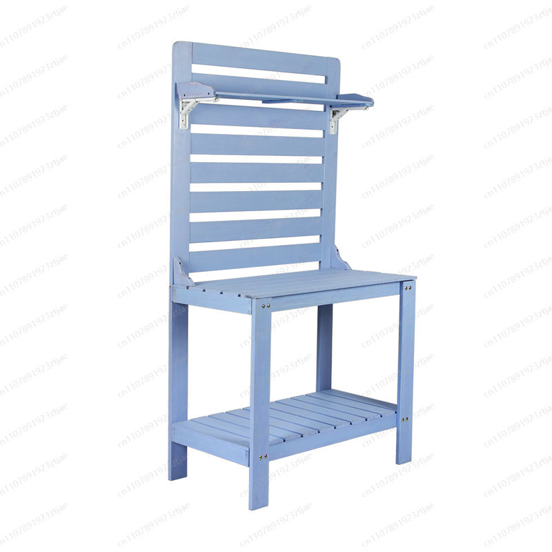 Gardening Tools In Japan - Solid Wood Succulent Gardening Table with