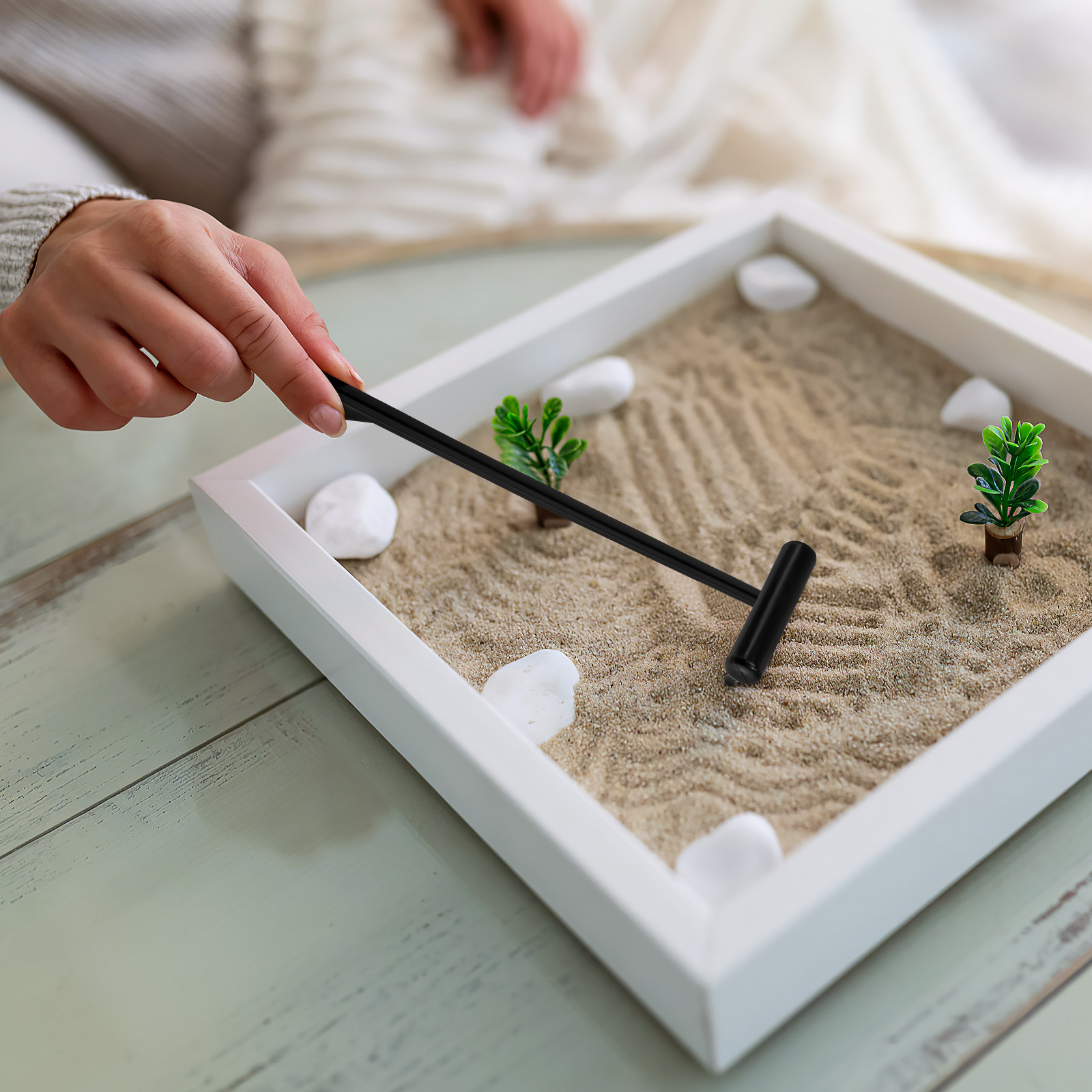 Gardening Tools Rake - 6Pcs Zen Garden Rake Kit Mini