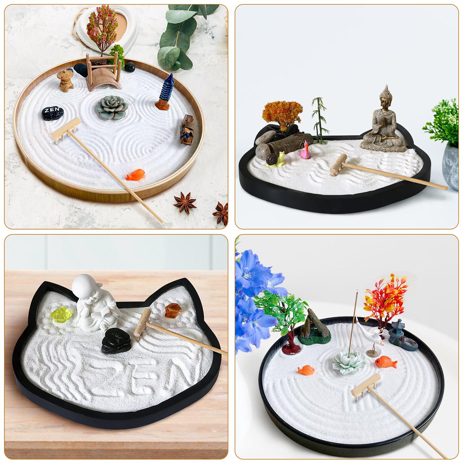 Gardening Tools Rake - 8Pcs Mini Zen Rake Tools Meditation