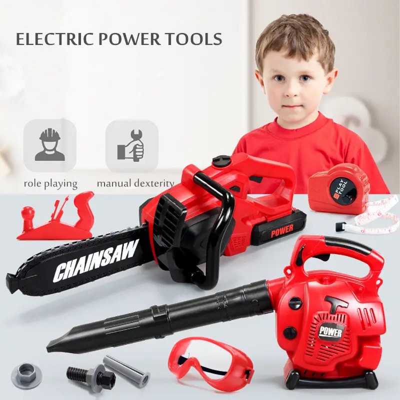 Gardening Tools For 10 Year Olds - Large Size Children Electronic Chainsaw Kids