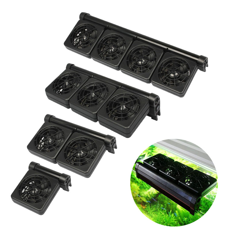 Aquaponics Fish Tank - 1/2/3/4 Aquarium Fans Chillers Water Temperature