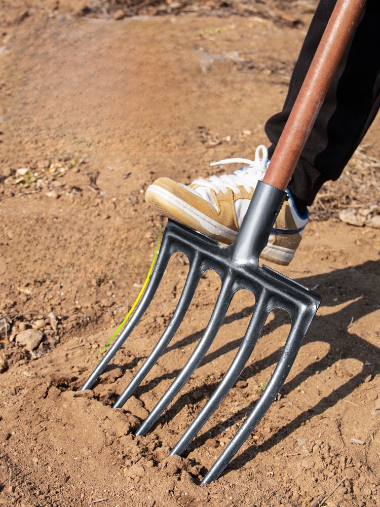 Soil Tilling Fork Farming Tool - Spade Digging Fork ulasan dan harga