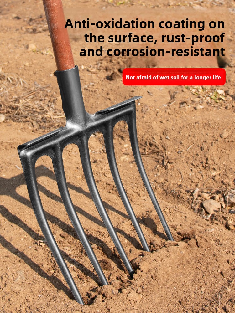 Soil Tilling Fork Farming Tool - Spade Digging Fork ulasan dan harga