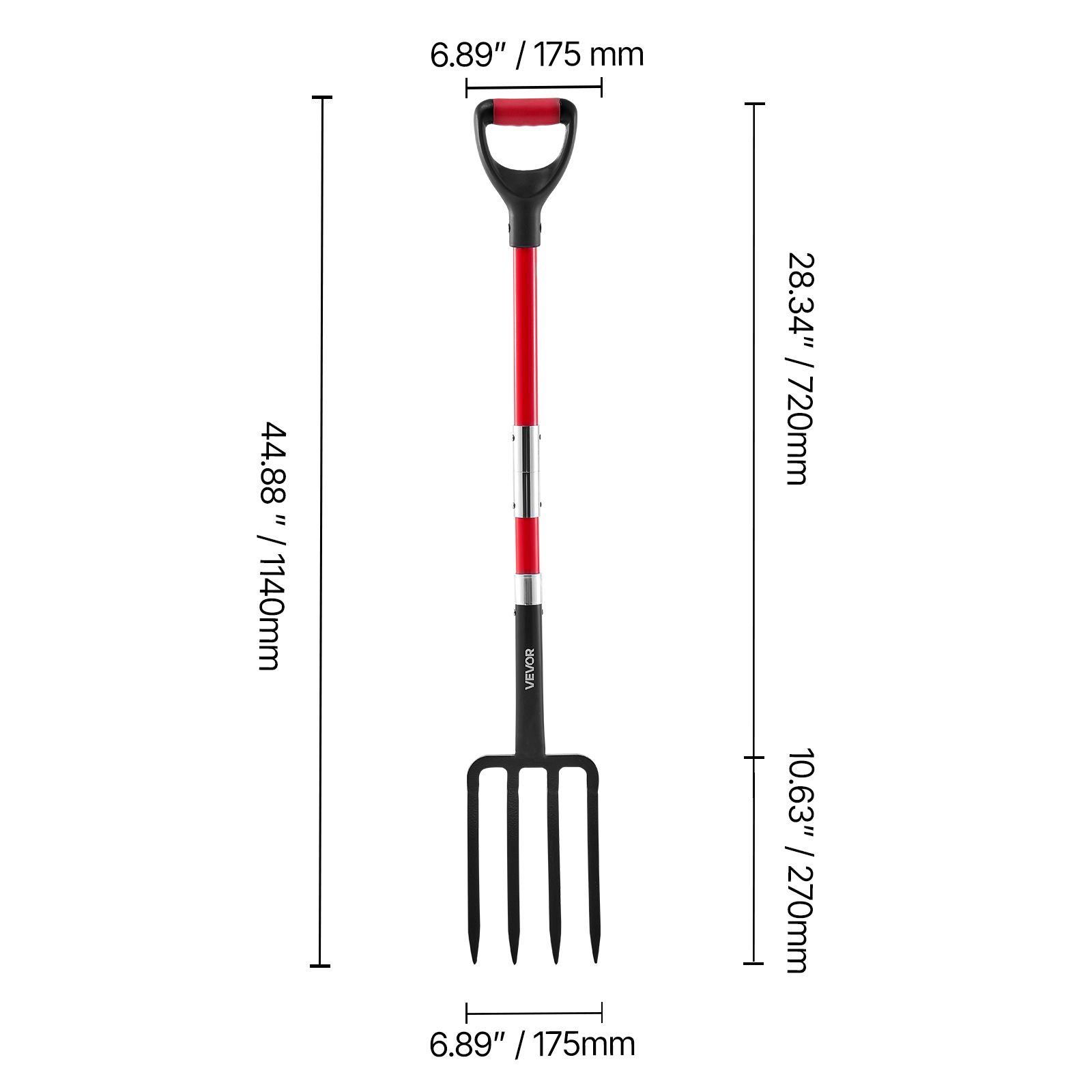 Garden Fork, 4-Tine Gardening  - Spade Digging Fork ulasan dan harga