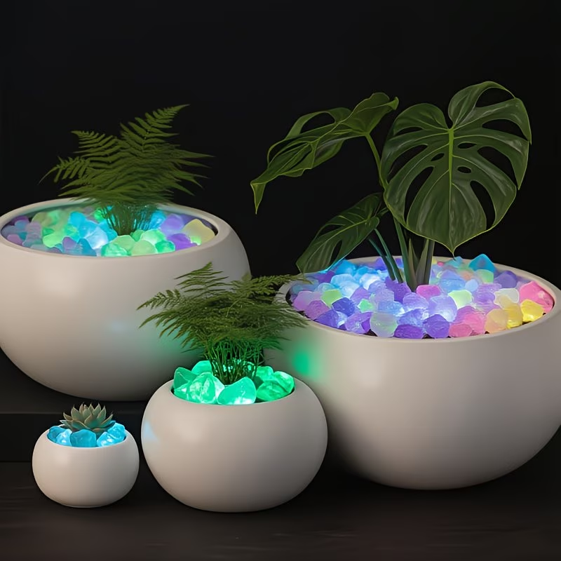 300PCS Luminous Pebble Set,0.9 - Aquaponics Fish Tank ulasan dan harga