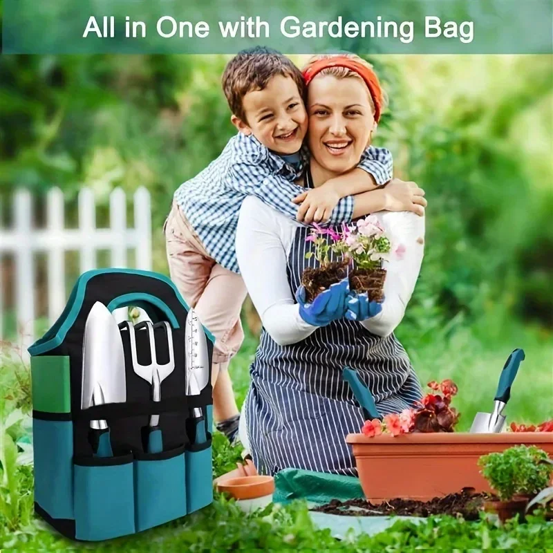 7PCS Garden Hand Tools Set Hea - Spade Digging Fork ulasan dan harga