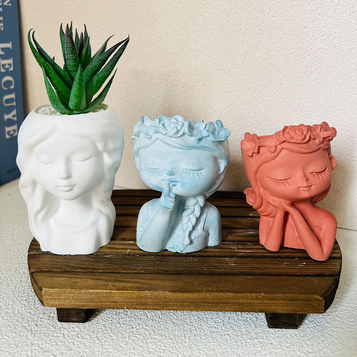 Cute Girl Plant Pot Silicone M - Gardening Tools Cute ulasan dan harga