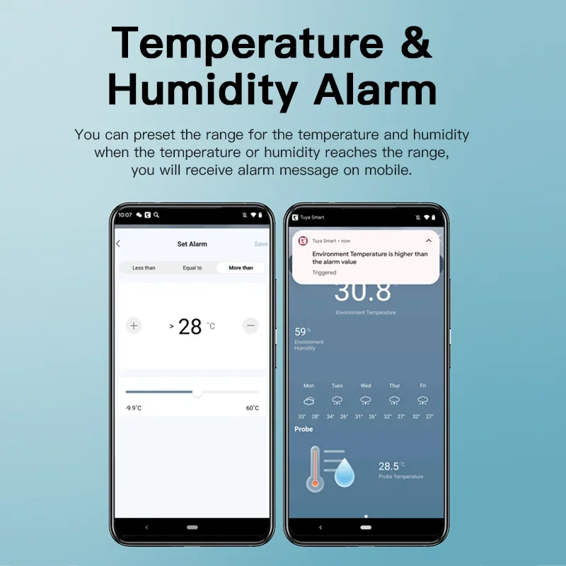 Tuya WiFi Temperature Humidity - Aquaponics Fish Tank ulasan dan harga