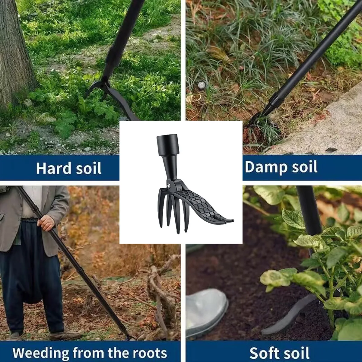 Stand Up Weed Puller Claw Tool - Gardening Tools To Remove Weeds ulasan dan harga