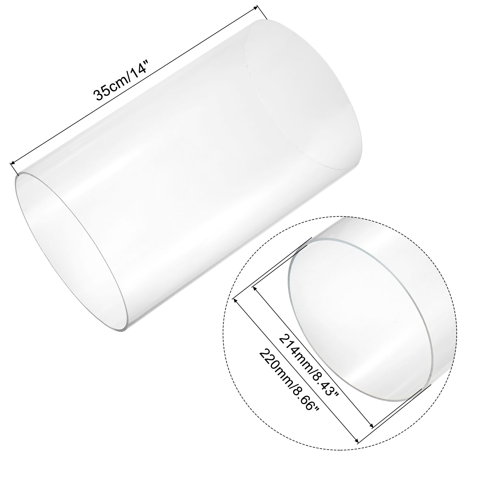 350mm Transparent Acrylic Aqua - Aquaponics Fish Tank ulasan dan harga