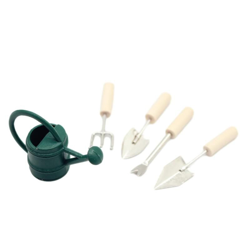 1:12 Dollhouse Miniature Garde - Gardening Tools Watering Can ulasan dan harga
