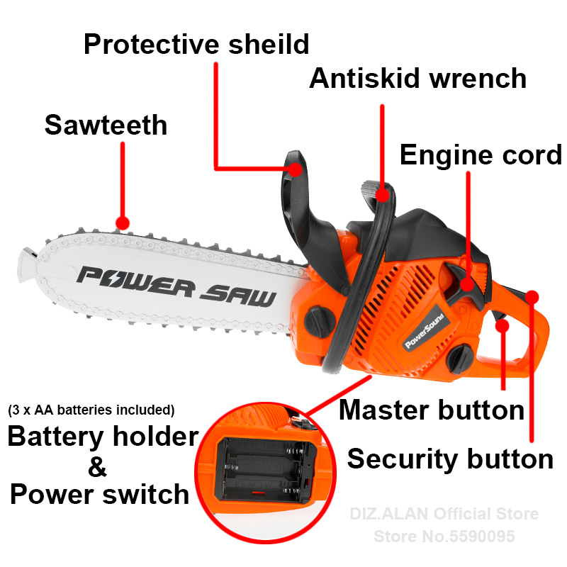 Electric Toy Chainsaw Kids Toy - Gardening Tools For 10 Year Olds ulasan dan harga