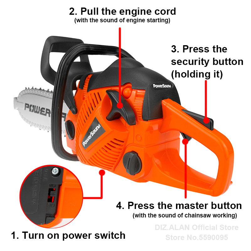 Electric Toy Chainsaw Kids Toy - Gardening Tools For 10 Year Olds ulasan dan harga
