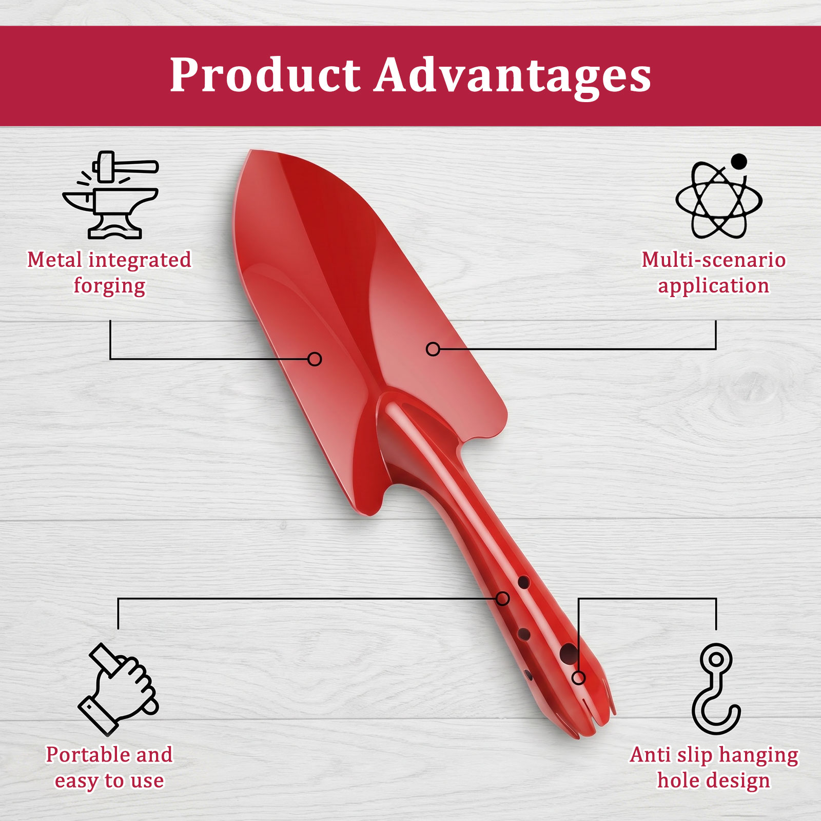 Garden Trowel Rust Resistant M - Garden Hand Trowel ulasan dan harga