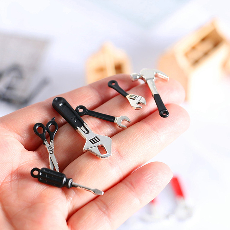 3/4/5/6Pcs Dollhouse Miniature - Gardening Tools Gift Set ulasan dan harga