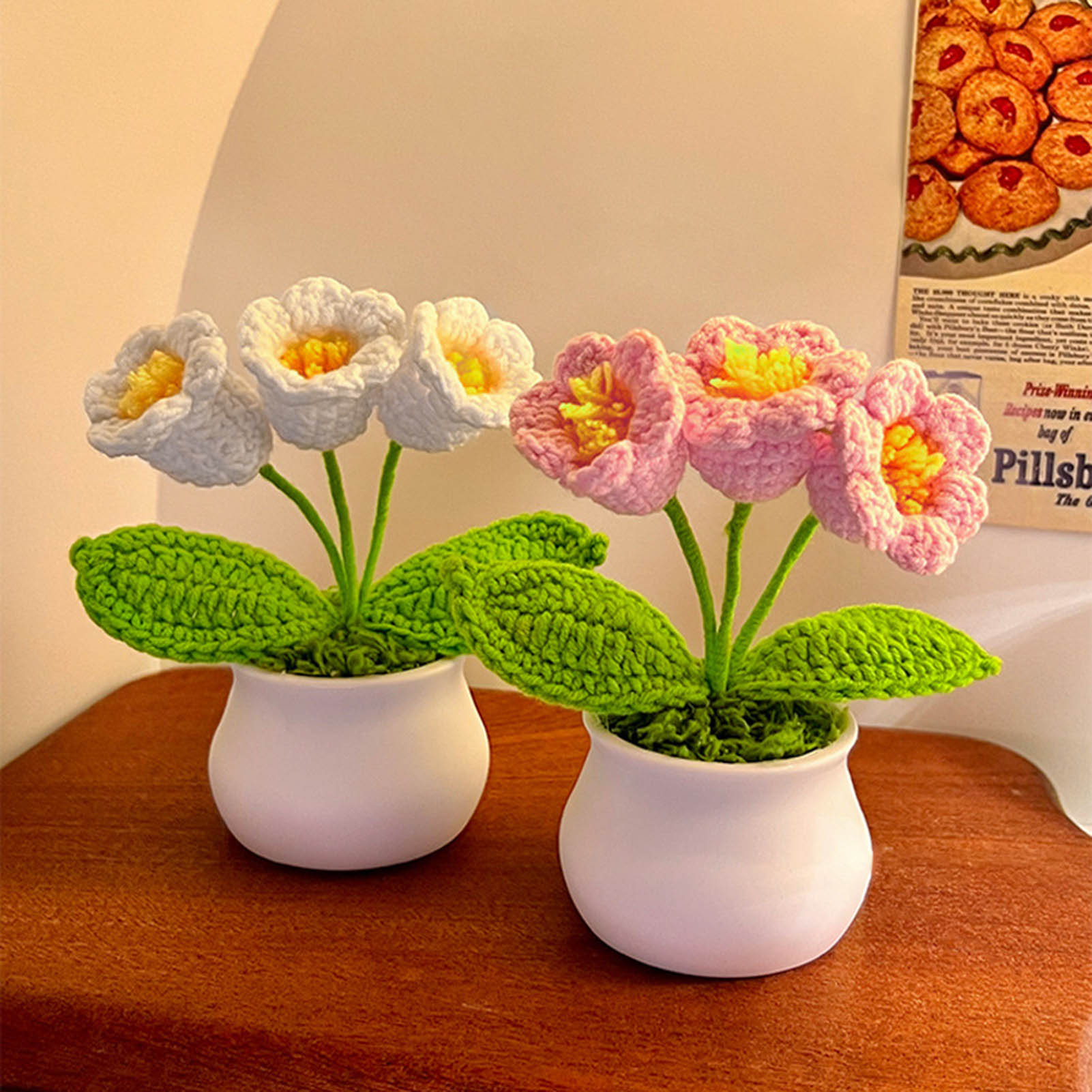 Crochet Flowers Cute Little Po - Gardening Tools Cute ulasan dan harga