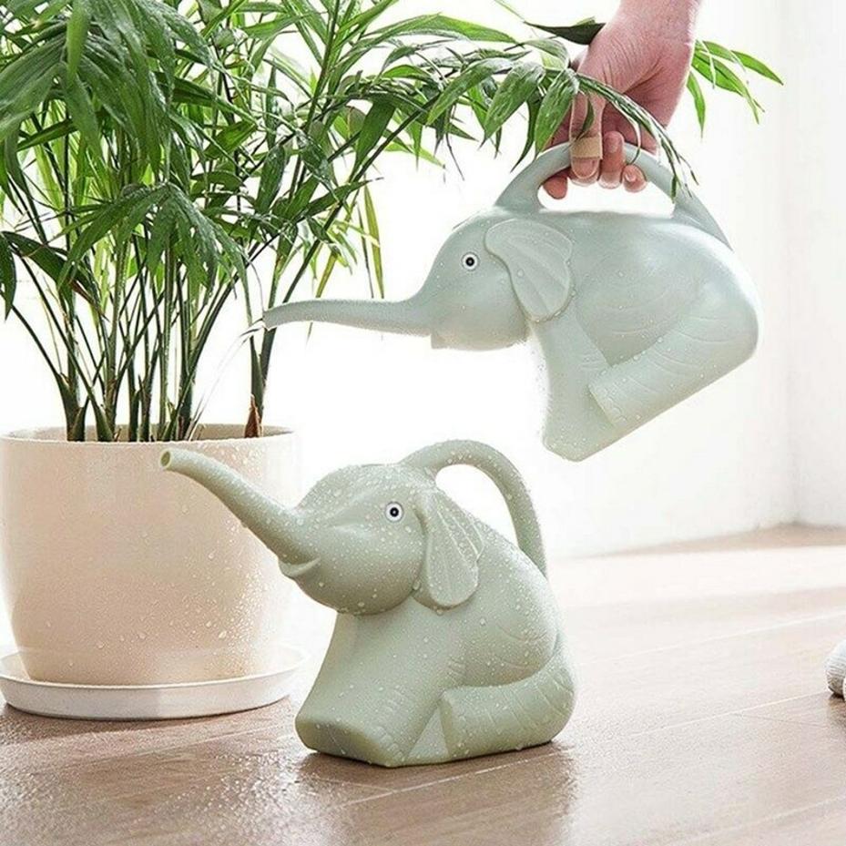 1 Pcs New Cute Plastic Elephan - Gardening Tools Watering Can ulasan dan harga
