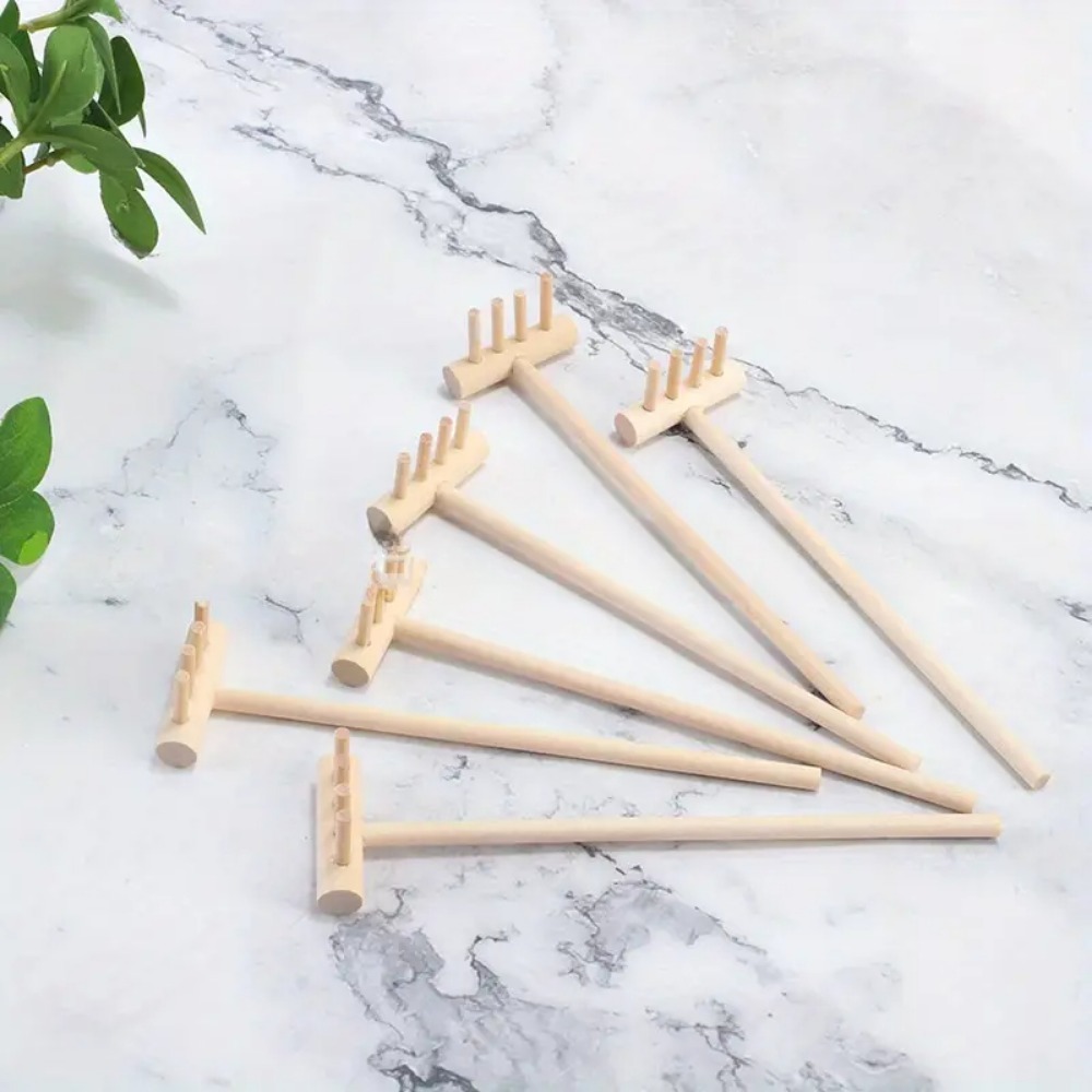 6pcs Mini Bamboo Rake Set for  - Gardening Tools In Japan ulasan dan harga