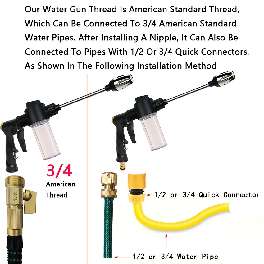 Garden Watering Gun Hose Nozzl - Gardening Tools Rake ulasan dan harga