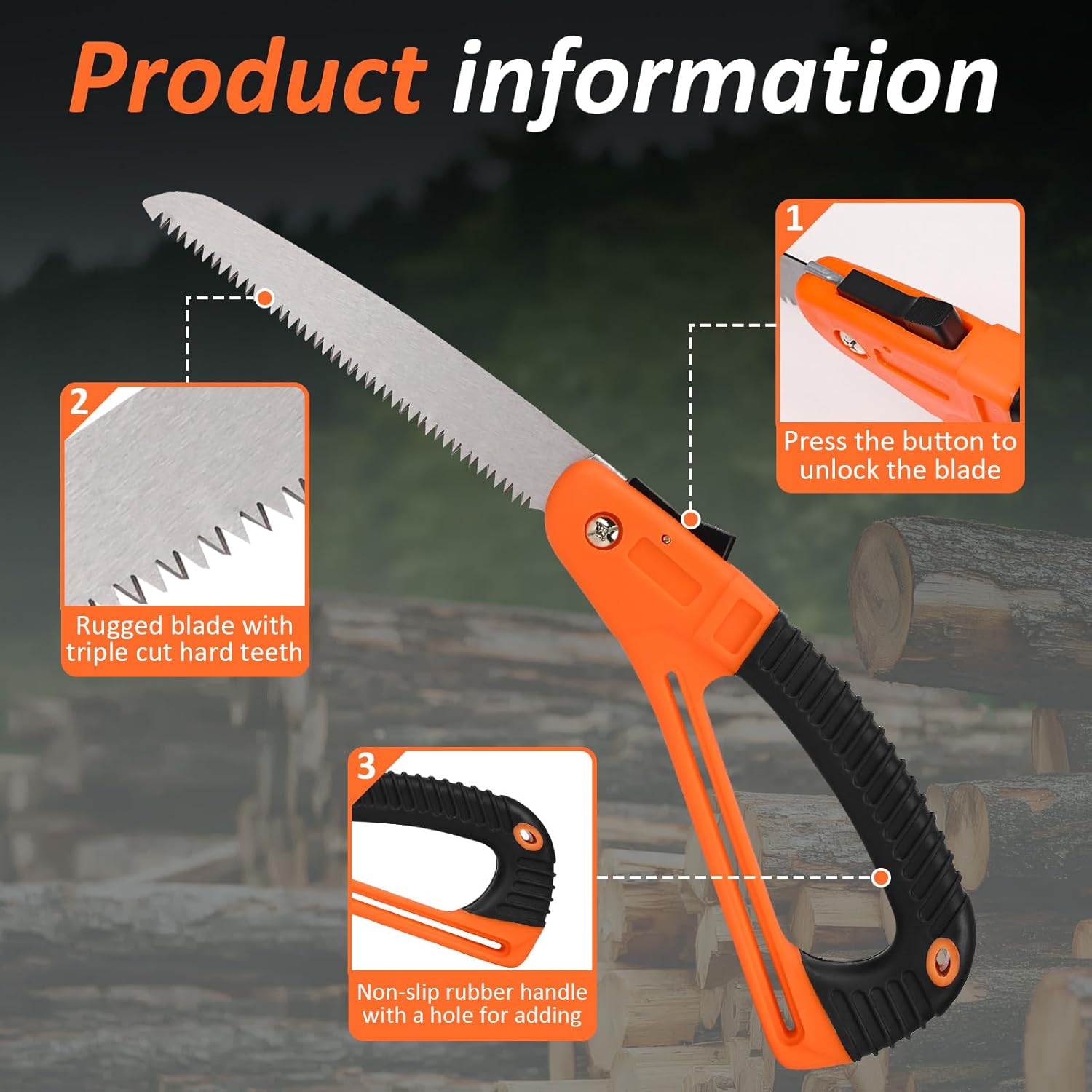 Folding Saw Portable Hand Saw  - Garden Hand Trowel ulasan dan harga
