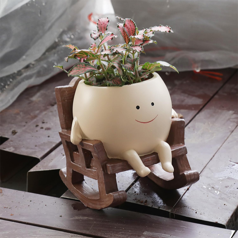 Mini Rocking Chair Smiley Face - Gardening Tools Cute ulasan dan harga