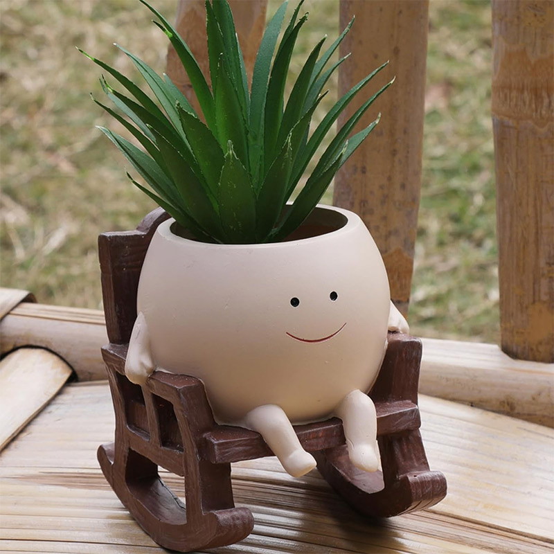 Mini Rocking Chair Smiley Face - Gardening Tools Cute ulasan dan harga