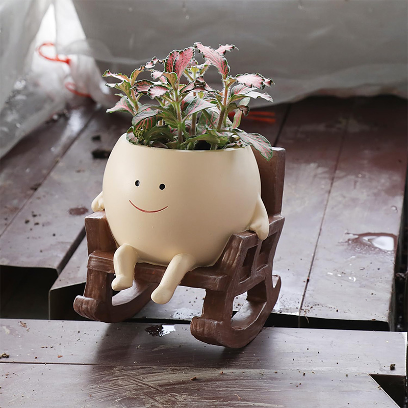 Mini Rocking Chair Smiley Face - Gardening Tools Cute ulasan dan harga