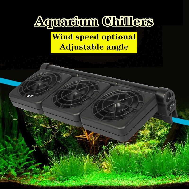 1/2/3/4 Aquarium Fans Chillers - Aquaponics Fish Tank ulasan dan harga